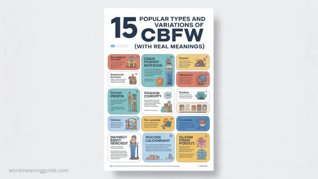 15 Popular Types and Variations of CBFW (With Real Meanings)