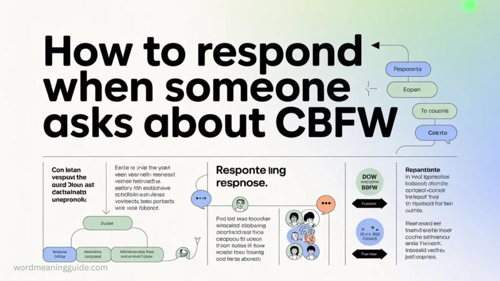 How to Respond When Someone Asks About CBFW