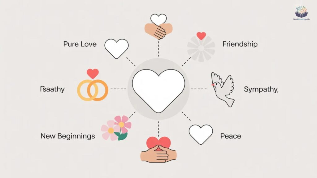 Regional & Cultural Meaning of White Heart Emoji 🤍