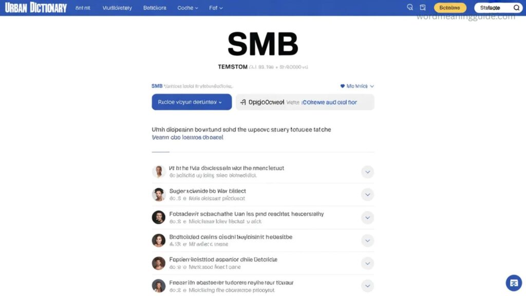 SMB Meaning on Urban Dictionary