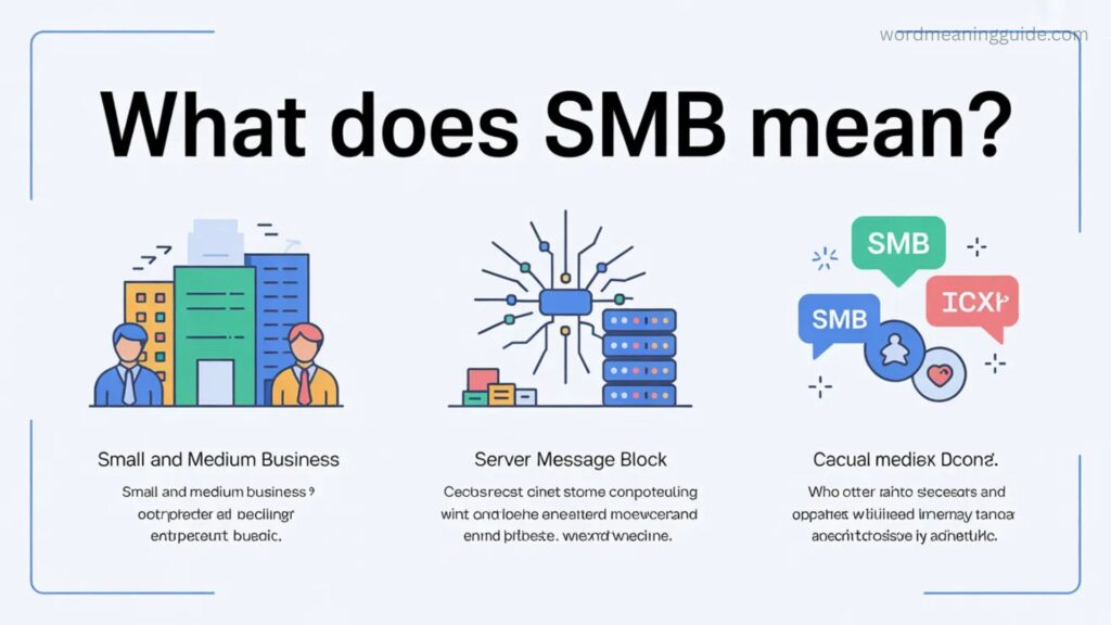 What Does SMB Mean (Business, Tech & Slang Explained Clearly)