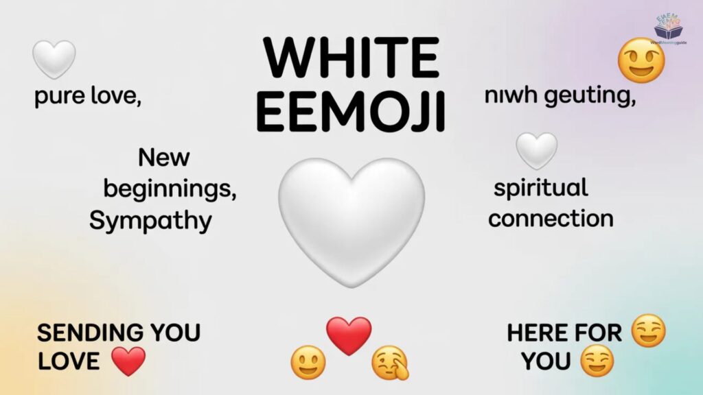 What Does White Heart Emoji 🤍 Mean in Text & Chat