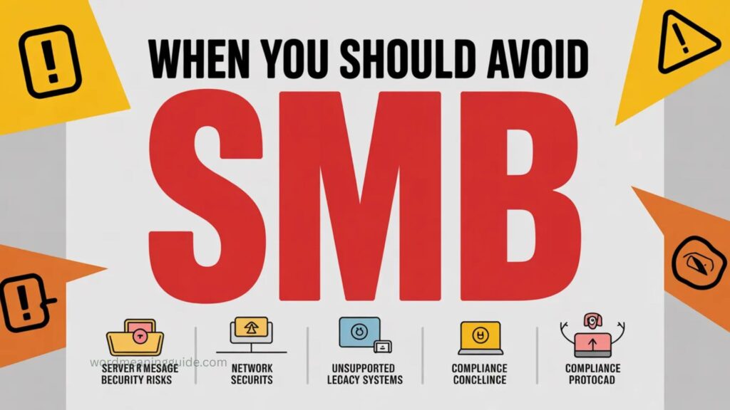 When You SHOULD AVOID SMB