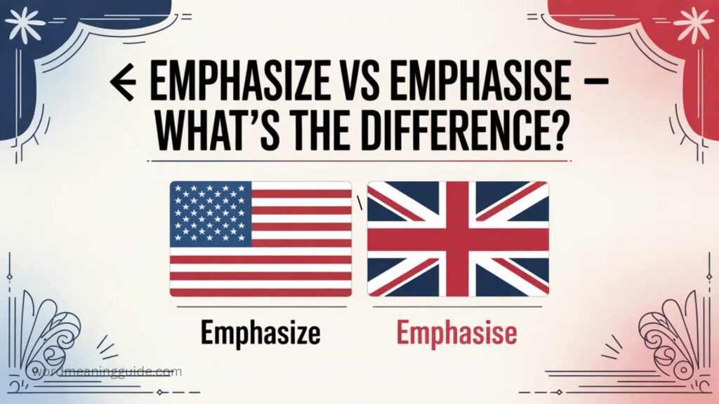 🇺🇸 Emphasize vs Emphasise – What’s the Difference
