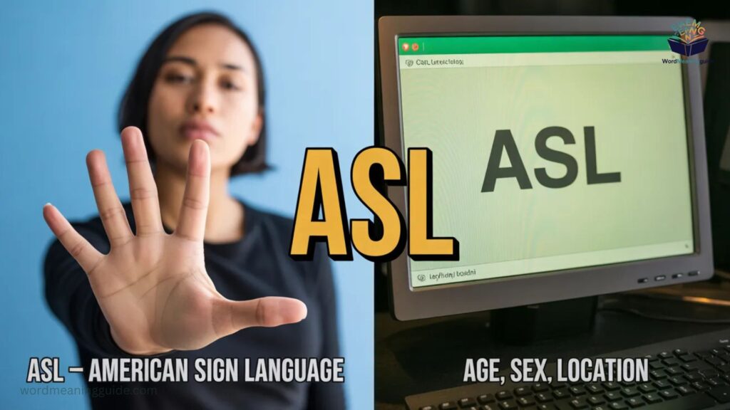 ASL vs. ASL (American Sign Language)
