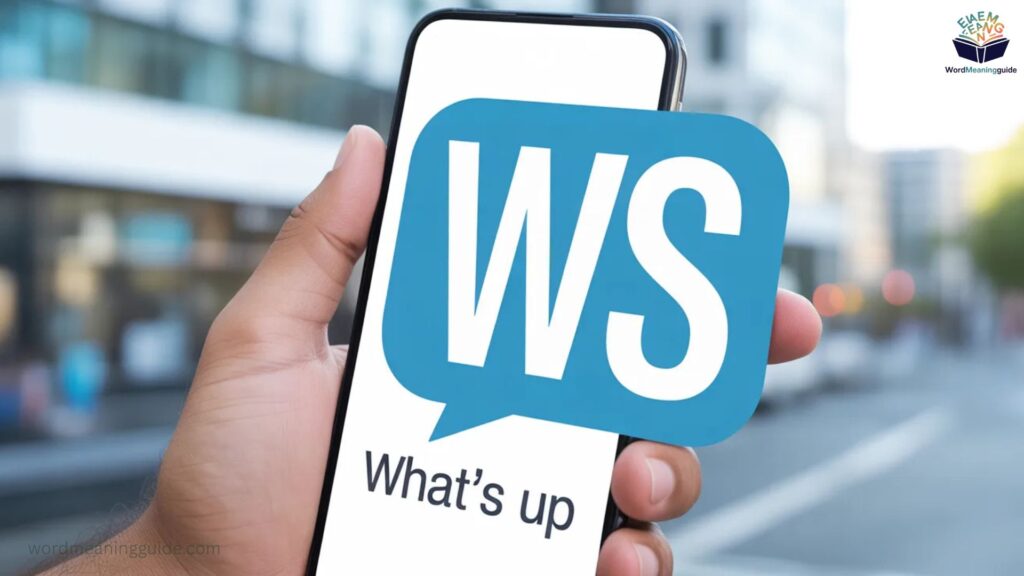 Meaning 1 WS = What's Up (Most Common)