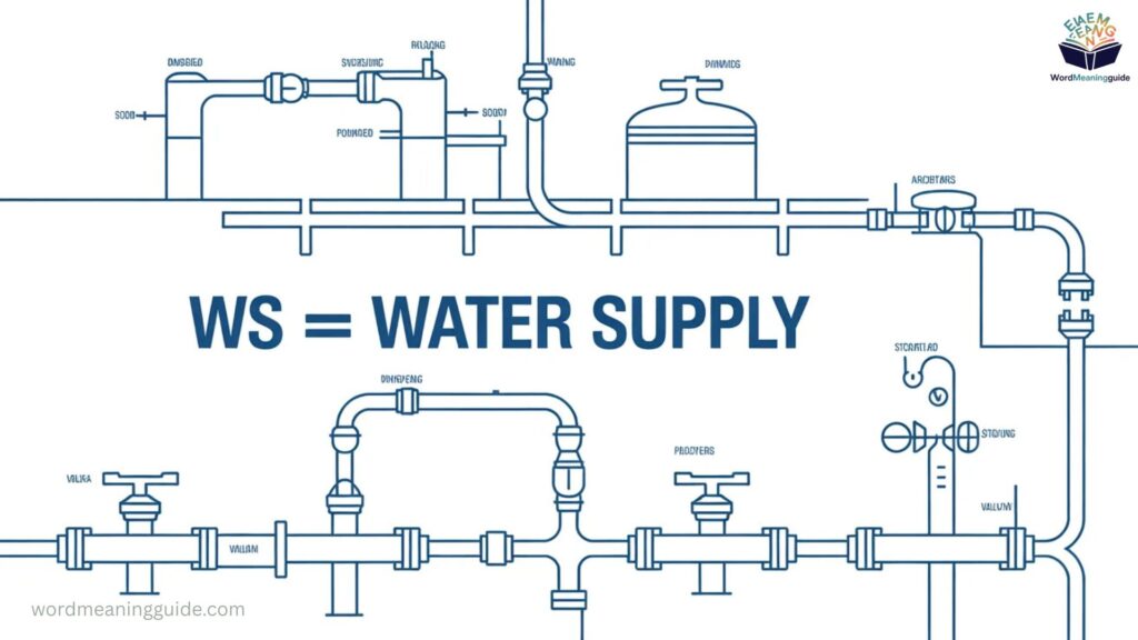 Meaning 5 WS = Water Supply (TechnicalUtility Messages)