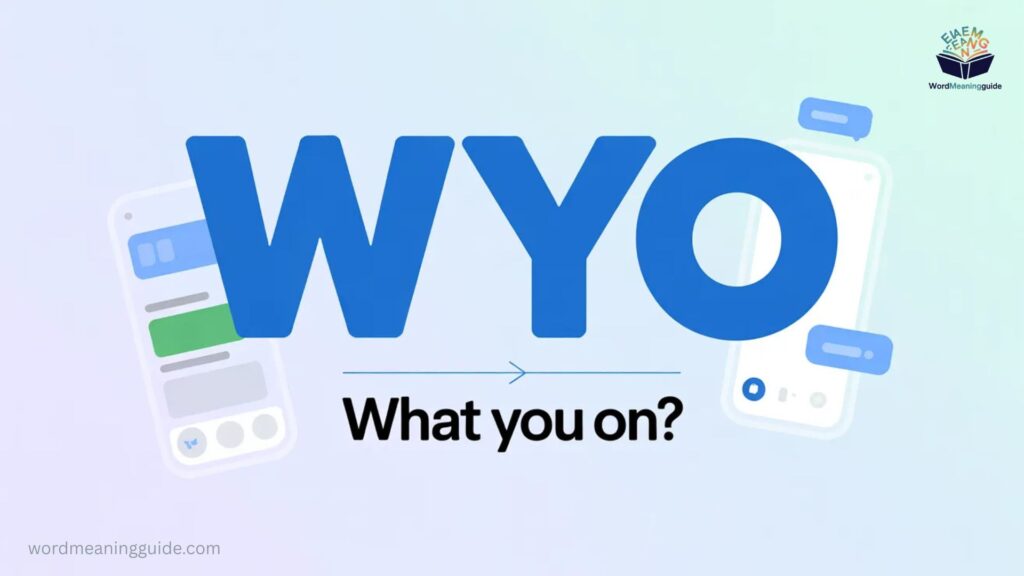 What Does wyo Mean in Text