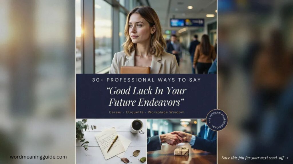 30+ Professional Ways to Say Good Luck in Your Future Endeavors