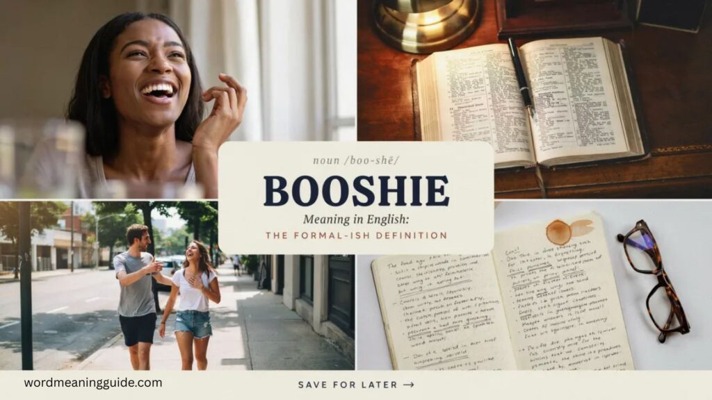 Booshie Meaning in English The Formal-ish Definition