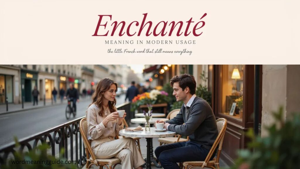 Enchanté Meaning in Modern Usage