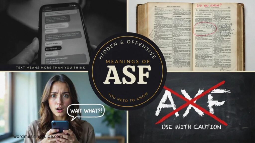 Hidden or Offensive Meanings of ASF