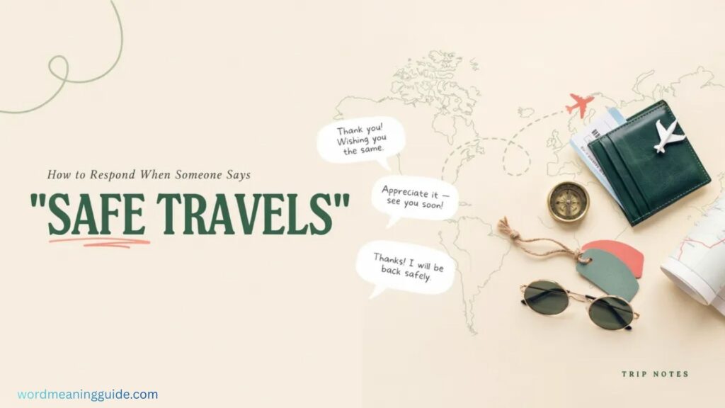 How to Respond When Someone Says Safe Travels