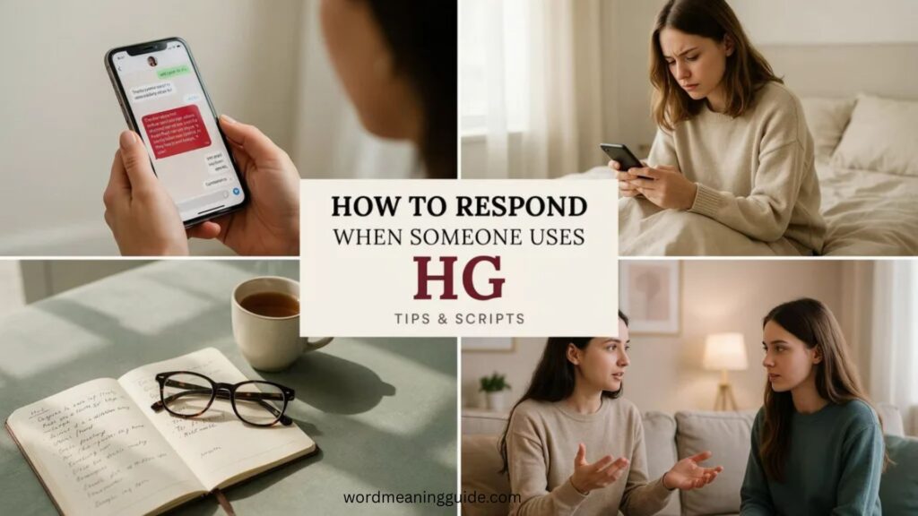 How to Respond When Someone Uses HG