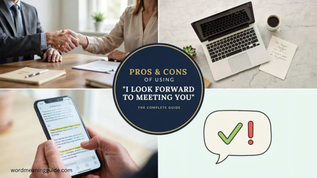 Pros & Cons of Using I Look Forward to Meeting You