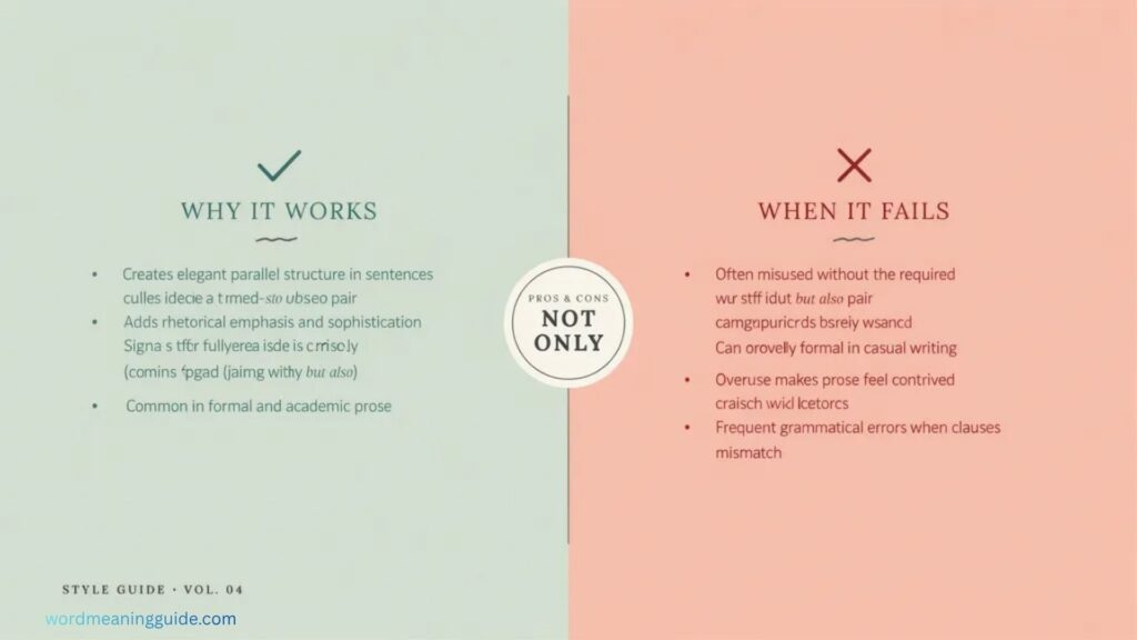 Pros & Cons of Using Not Only