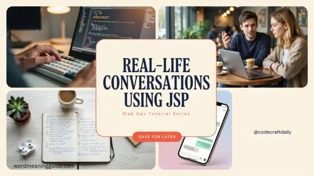 Real-Life Conversations Using JSP