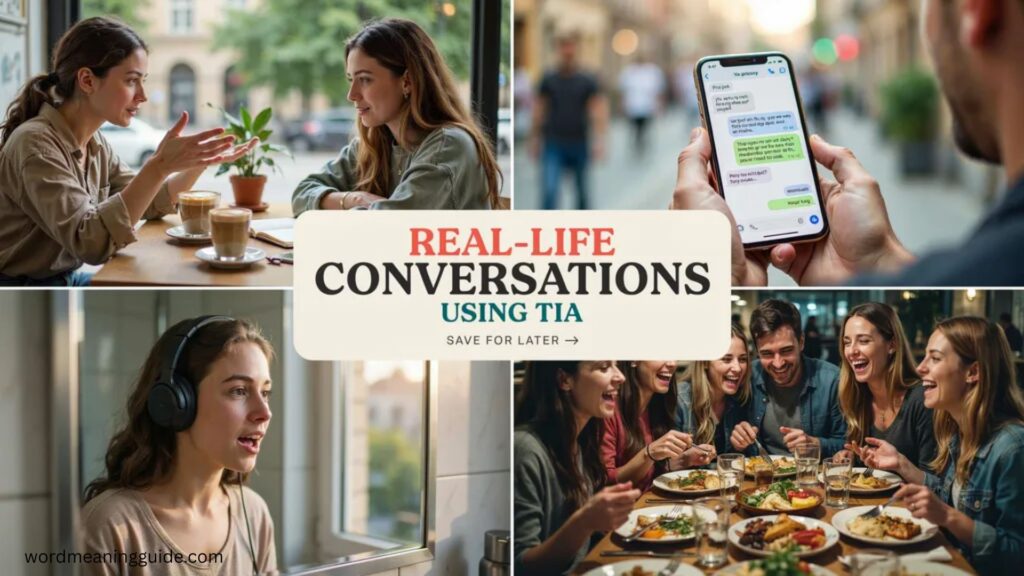 Real-Life Conversations Using TIA