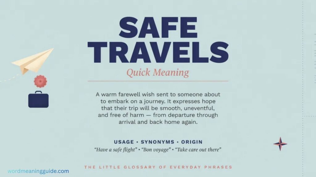 Safe Travels – Quick Meaning