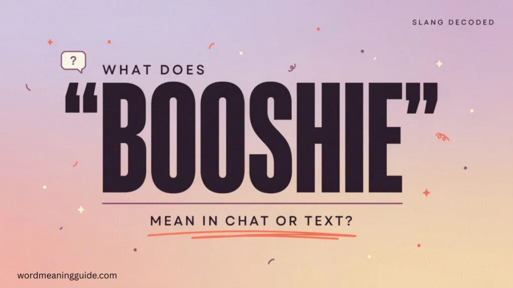 What Does Booshie Mean in Chat or Text