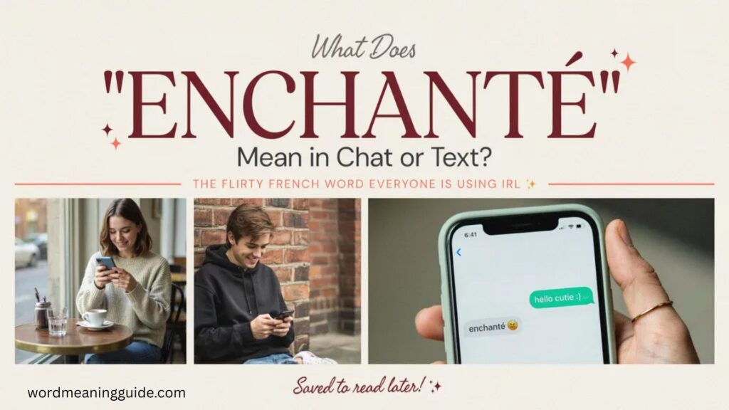 What Does Enchanté Mean in Chat or Text