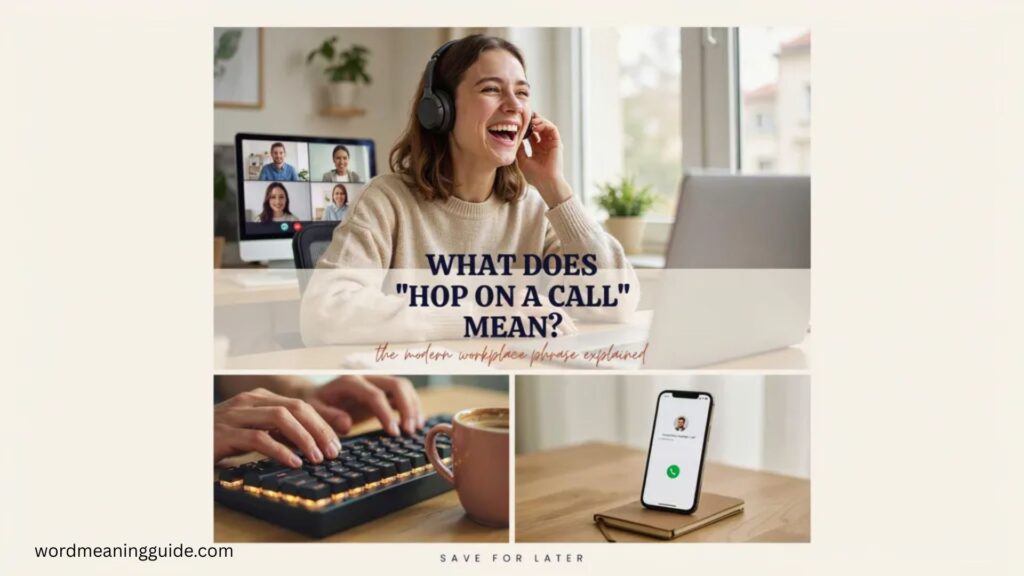 What Does Hop on a Call Mean