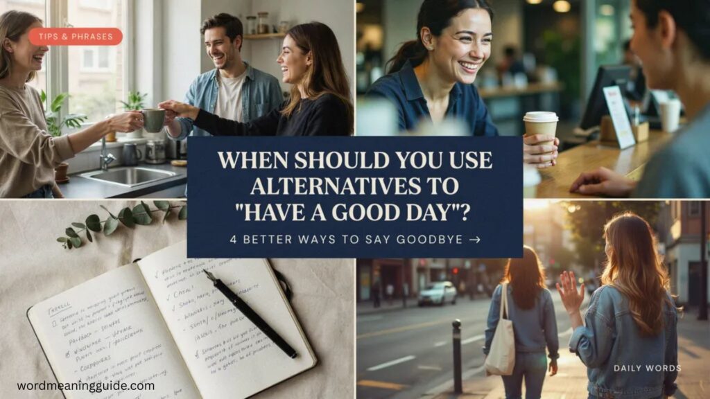 When Should You Use Alternatives to Have a Good Day