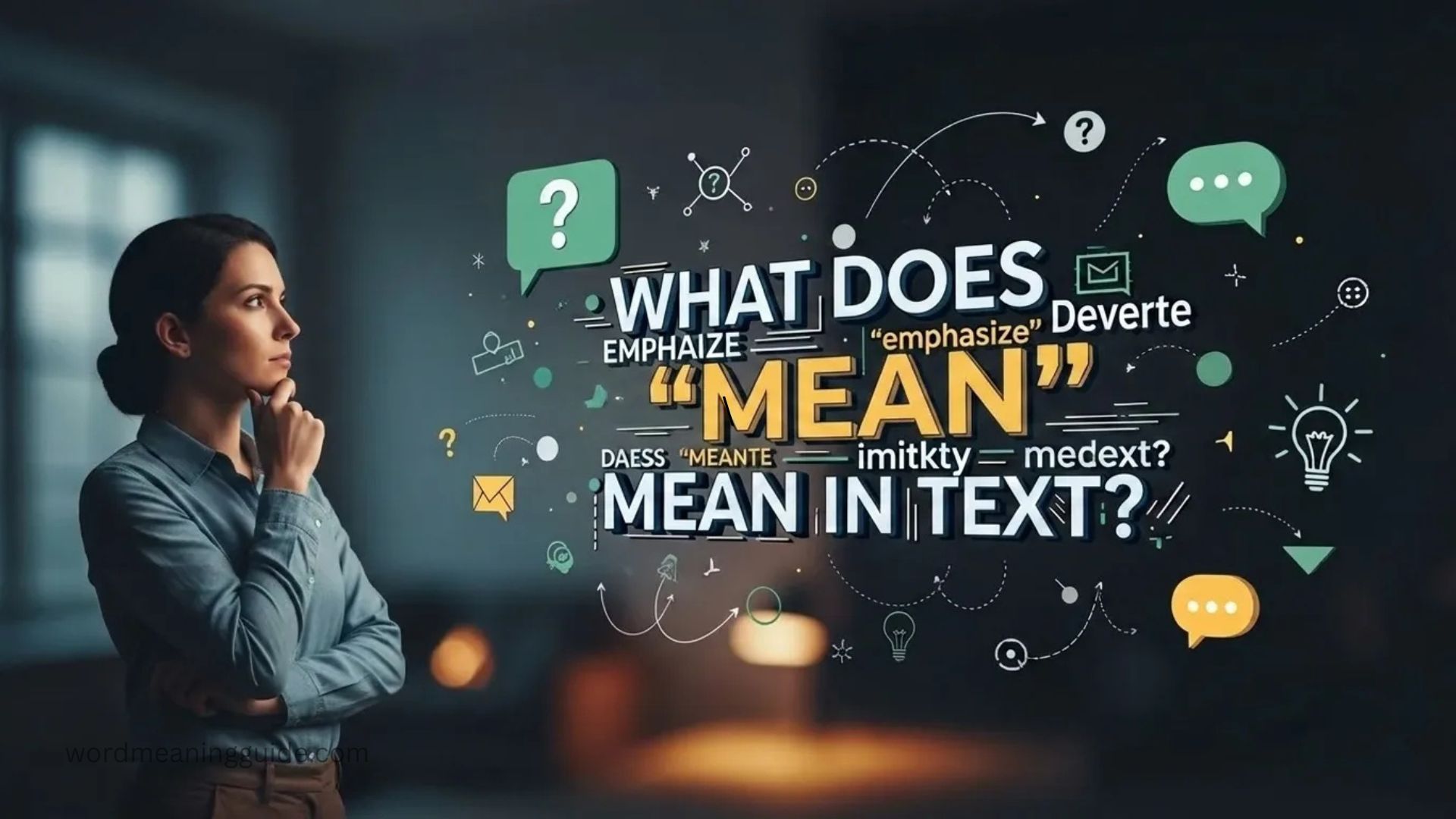 Emphasize Mean in Text