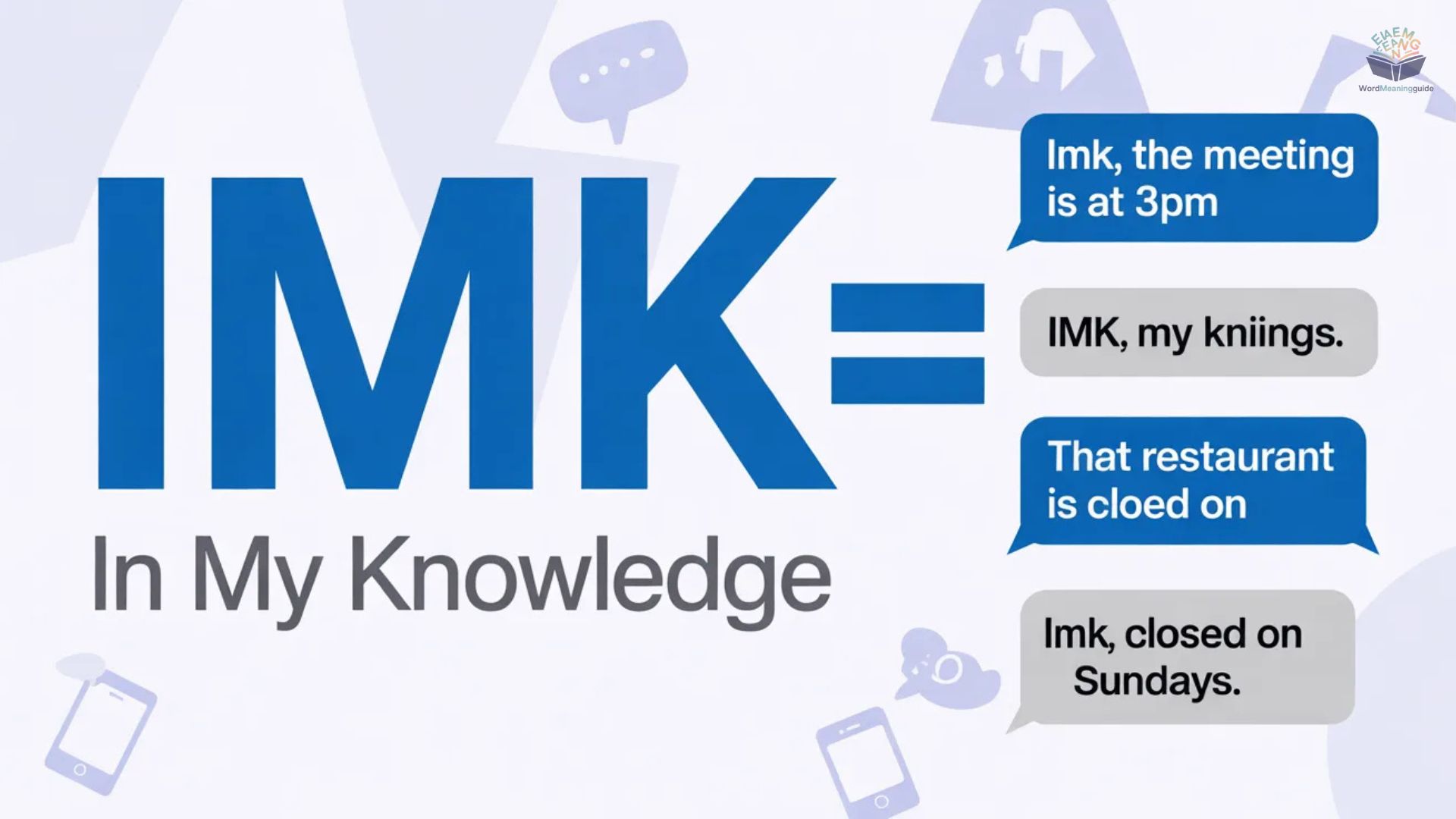 IMK Meaning in Text