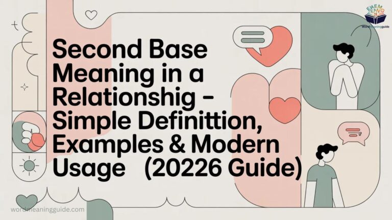 Second Base Meaning in a Relationship – Simple Definition, Examples & Modern Usage (2026 Guide)