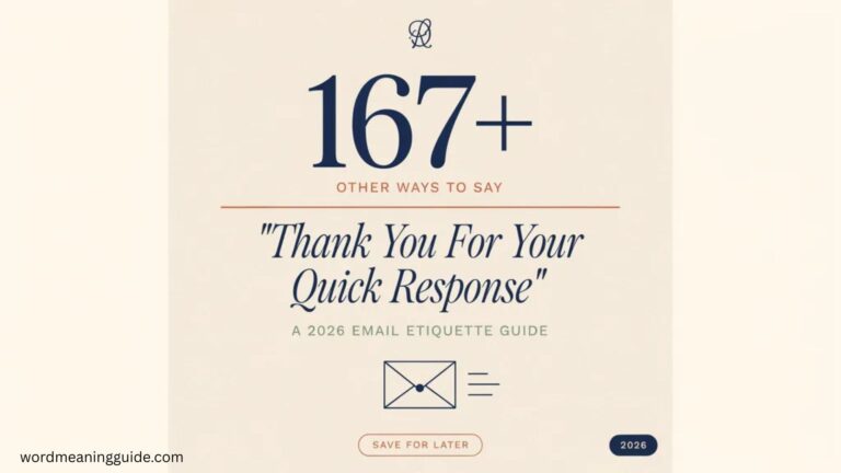 167+Other Ways to Say “Thank You for Your Quick Response” In 2026