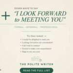 43+ Other Ways to Say “I Look Forward to Meeting You” (Formal, Informal & Professional Alternatives 2026 updated)