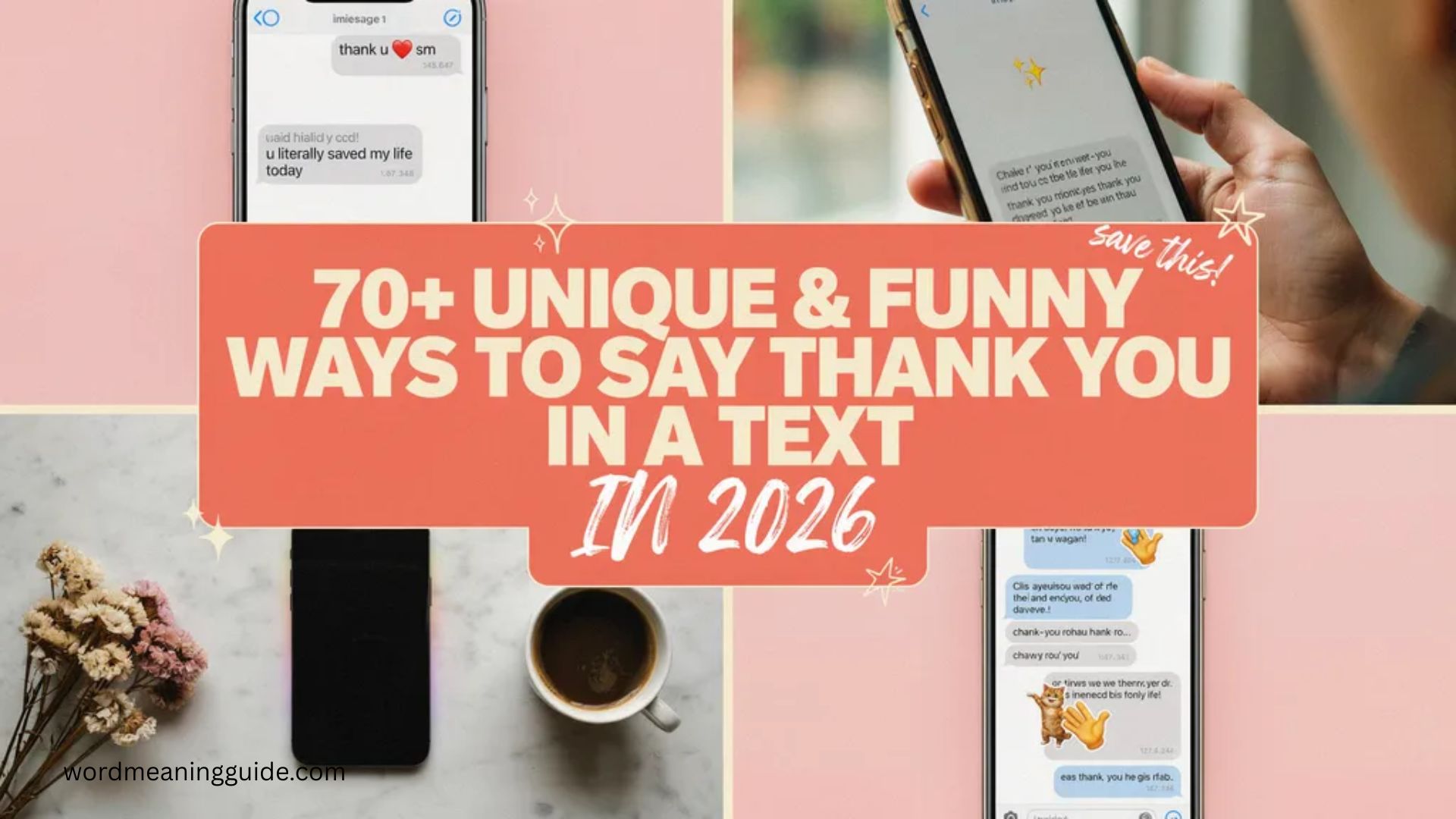 70+  Unique and Funny Ways to Say Thank You in a Text In 2026