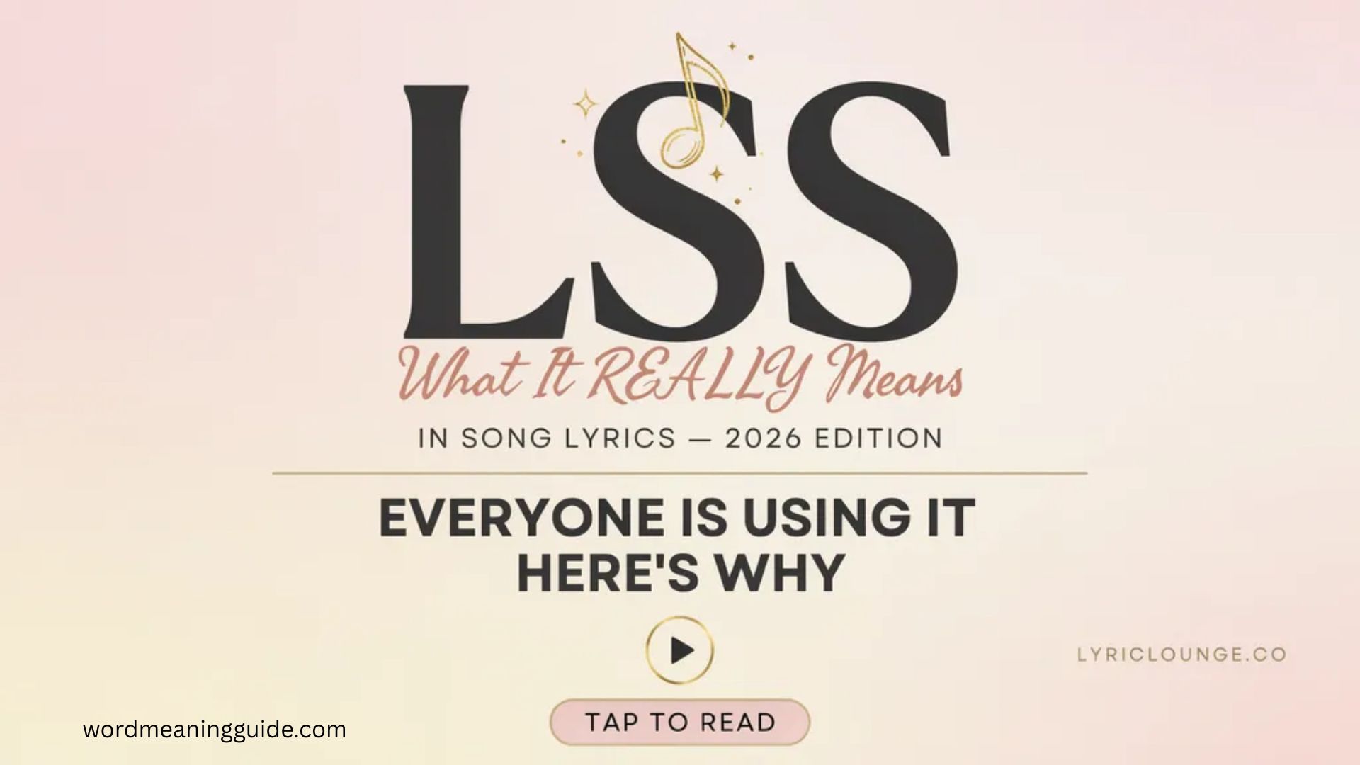LSS Meaning in Song What It Really Means and Why Everyone's Using It In 2026