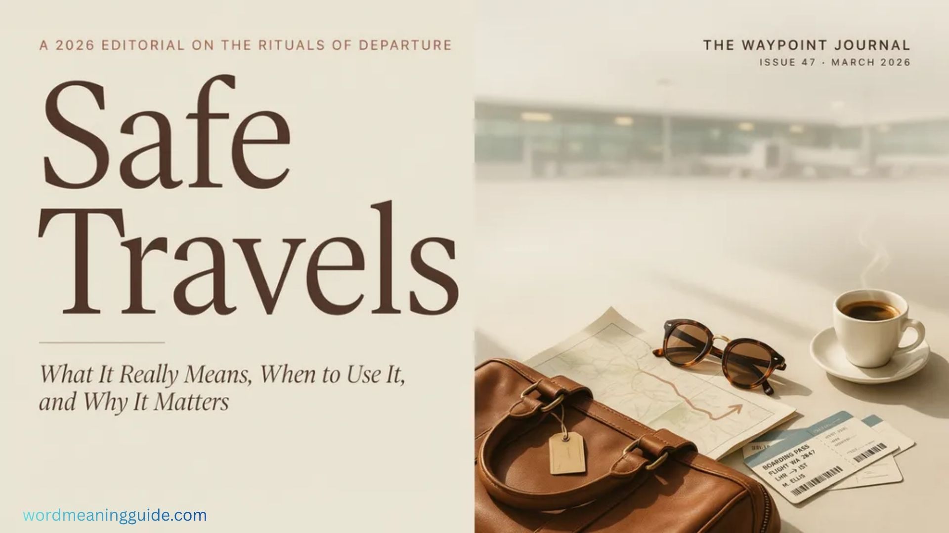 Safe Travels Meaning What It Really Means, When to Use It, and Why It Matters In 2026